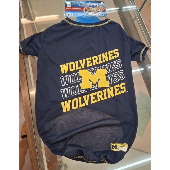 NEW! Michigan Wolverines Pet T-Shirt, Size XL - Picture 1 of 5
